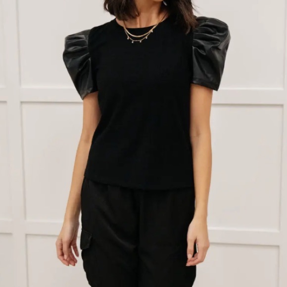 Mittoshop Rock On Puff Sleeve Top - Picture 3 of 8